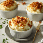 How to make Cheesy Garlic Mashed Potato Volcanoes With Crunchy Bacon Crumble Top — cooking process step