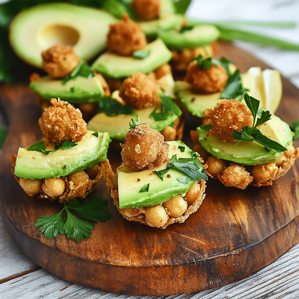Crispy Chickpea and Avocado Bites — refined comfort food photo