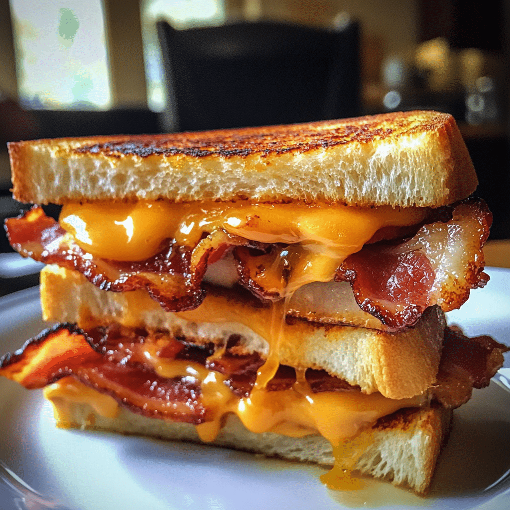 How to make Fireball Honey Bacon Melt — key cooking step