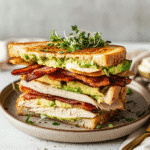 How to make Gourmet Turkey Avocado Club Sandwich — cooking process step