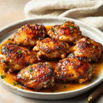 How to make Hot Honey Cajun Chicken Thigh Tray With Sticky Pan Drippings — cooking process step