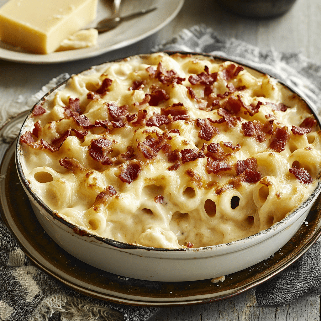 Is This the Ultimate Bacon Mac and Cheese Explosion? — refined comfort food photo