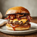 How to make Is This Ultimate BBQ Bacon Cheeseburger Too Crazy? — cooking process step