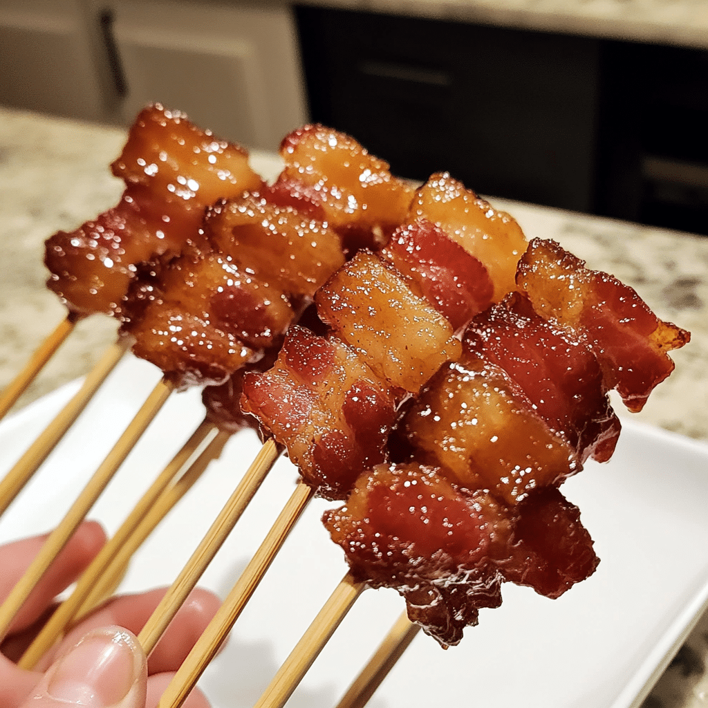 Maple Whiskey Bacon Pops with Crunchy Caramel Coat — chef-tested restaurant-quality photo