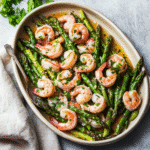 How to make One-Pan Lemon Garlic Shrimp and Asparagus — cooking process step
