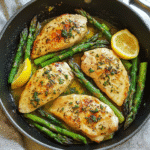 How to make One-Pan Lemon Herb Chicken and Asparagus — cooking process step