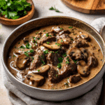 How to make Savory Beef Stroganoff Stew — cooking process step