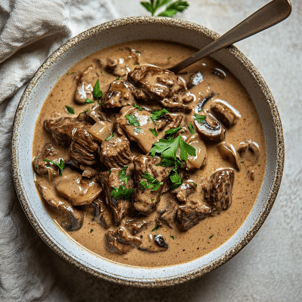 Savory Beef Stroganoff Stew — refined comfort food photo