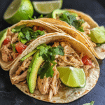 How to make Savory Slow Cooker Chicken Tacos — cooking process step