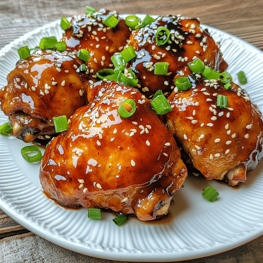 Slow Cooker Honey Garlic Teriyaki Chicken — refined comfort food photo
