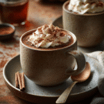 How to make Spiced Hot Chocolate with Bourbon Whipped Cream — cooking process step