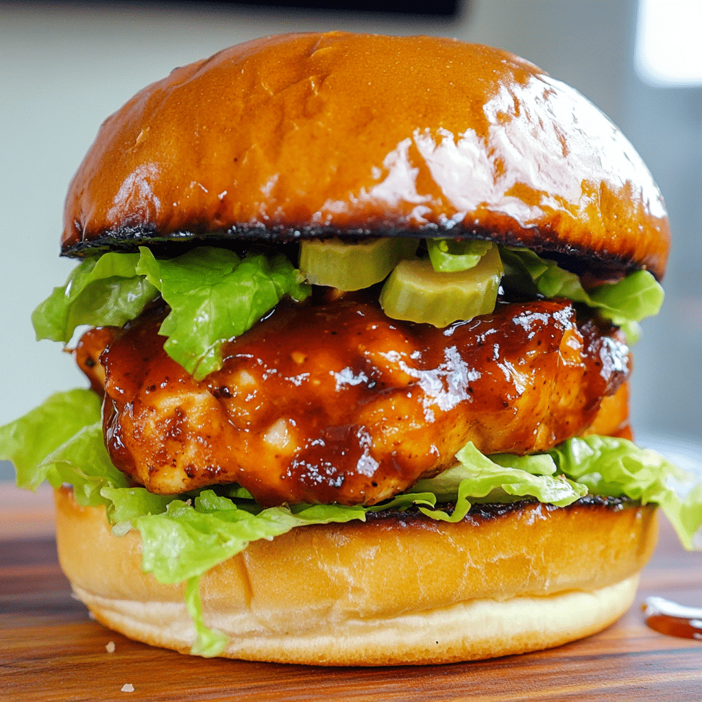 Spicy Chipotle BBQ Chicken Sandwich — refined comfort food photo