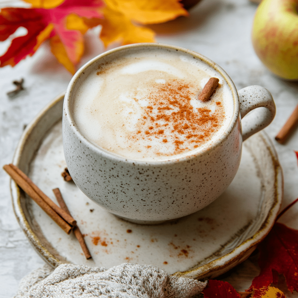 Warm Spiced Apple Cider Latte — refined comfort food photo