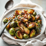 How to make Whiskey-Glazed Air Fryer Brussels Sprouts — cooking process step