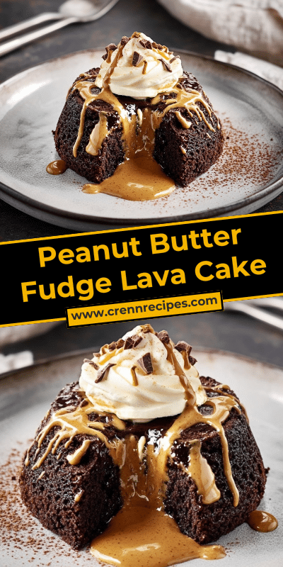 Peanut Butter Fudge Lava Cake