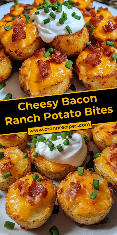 Cheesy Bacon Ranch Potato Bites