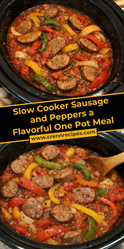 Slow Cooker Sausage and Peppers a Flavorful One Pot Meal