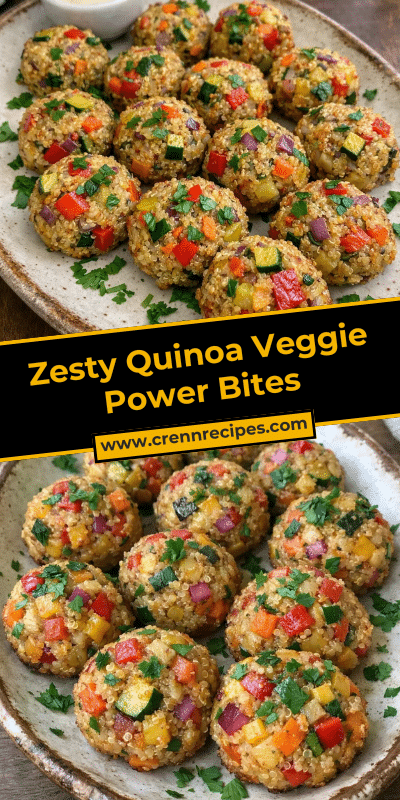 Zesty Quinoa Veggie Power Bites
