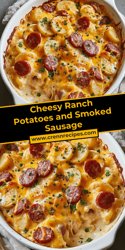 Cheesy Ranch Potatoes and Smoked Sausage