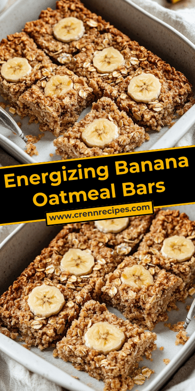 Energizing Banana Oatmeal Bars