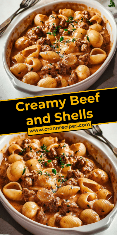 Creamy Beef and Shells