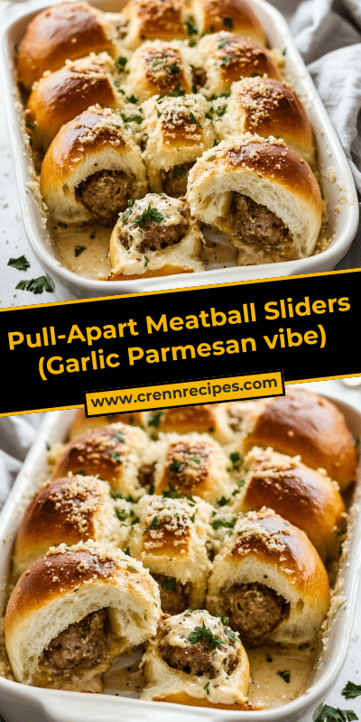 Pull-Apart Meatball Sliders (Garlic Parmesan vibe)