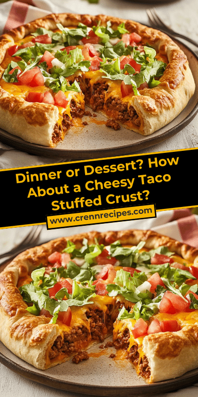Dinner or Dessert? How About a Cheesy Taco Stuffed Crust?