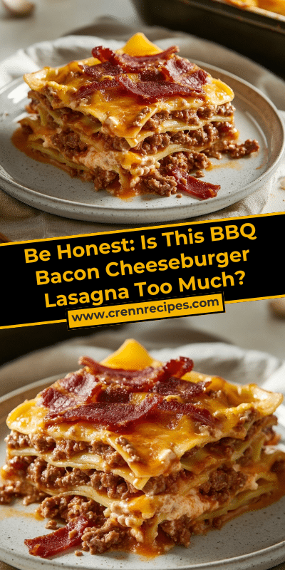 Be Honest: Is This BBQ Bacon Cheeseburger Lasagna Too Much?
