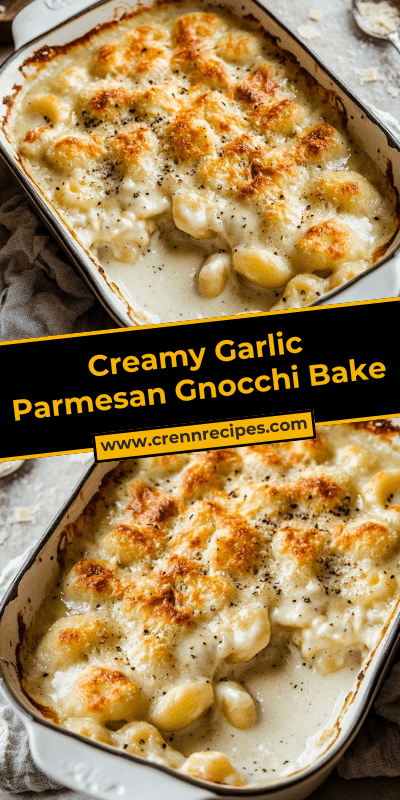 Creamy Garlic Parmesan Gnocchi Bake