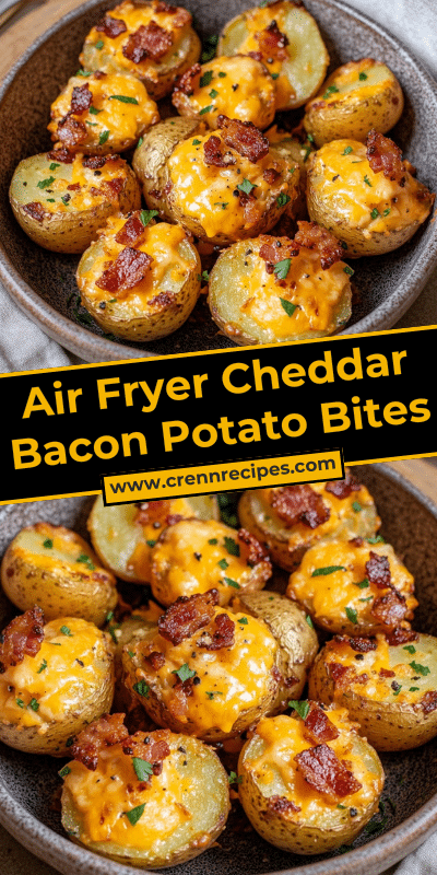 Air Fryer Cheddar Bacon Potato Bites