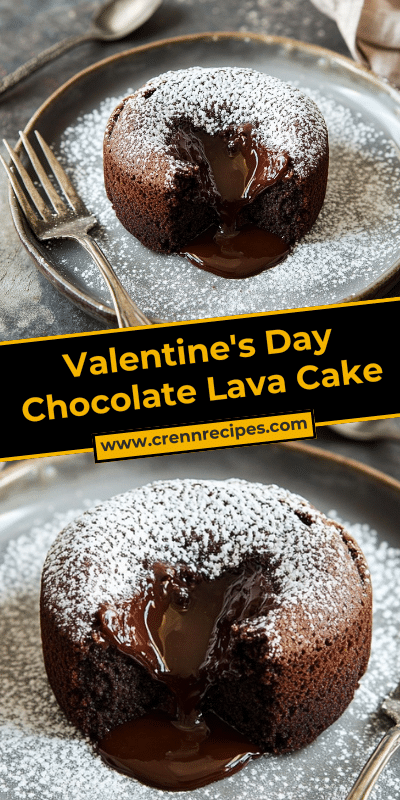 Valentine's Day Chocolate Lava Cake