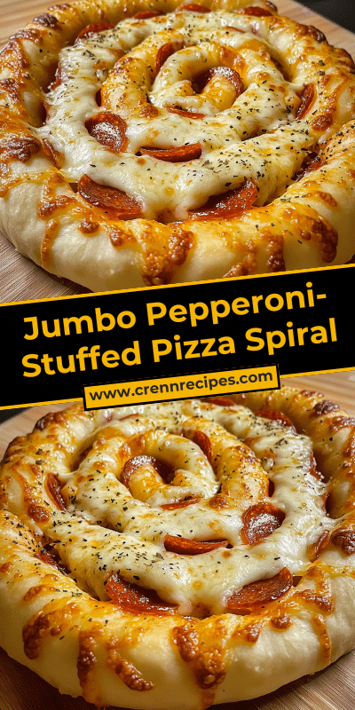 Jumbo Pepperoni-Stuffed Pizza Spiral