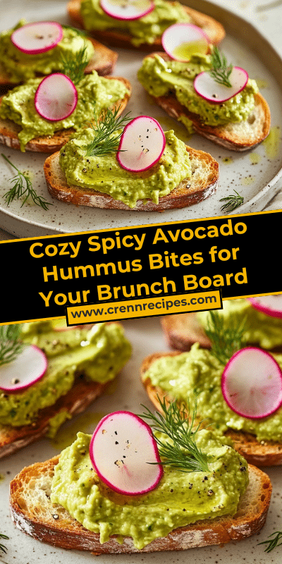 Cozy Spicy Avocado Hummus Bites for Your Brunch Board