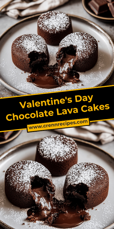 Valentine's Day Chocolate Lava Cakes