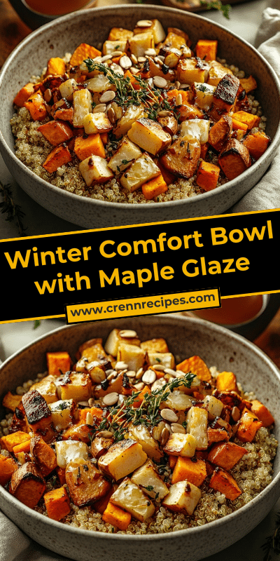 Winter Comfort Bowl with Maple Glaze