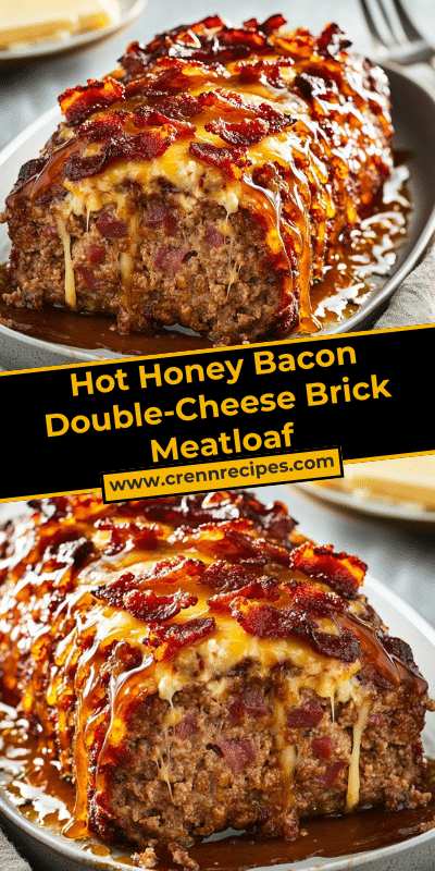 Hot Honey Bacon Double-Cheese Brick Meatloaf