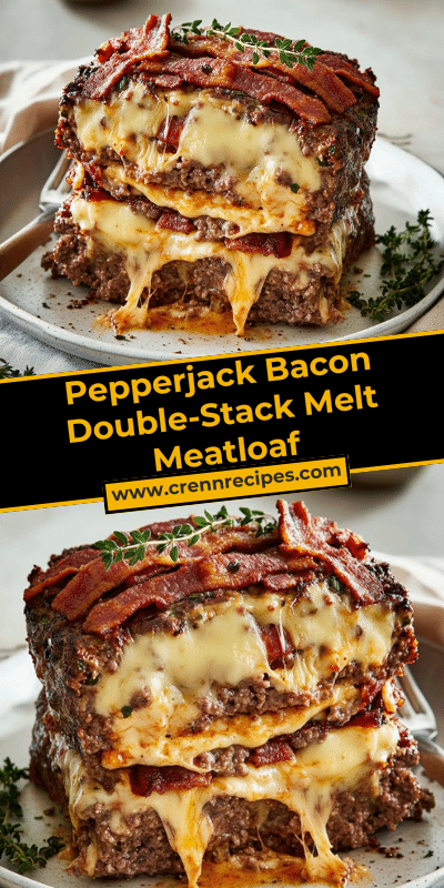 Pepperjack Bacon Double-Stack Melt Meatloaf