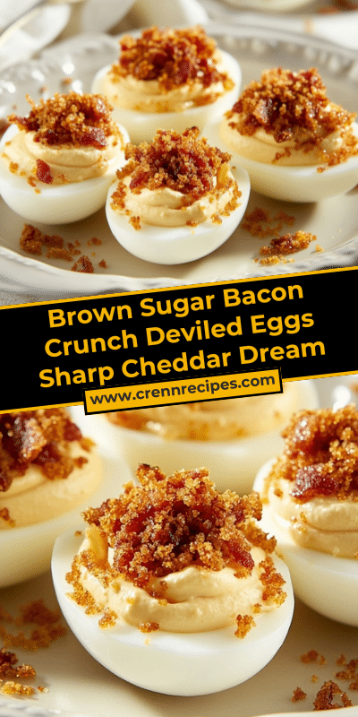 Brown Sugar Bacon Crunch Deviled Eggs Sharp Cheddar Dream