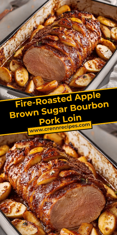 Fire-Roasted Apple Brown Sugar Bourbon Pork Loin