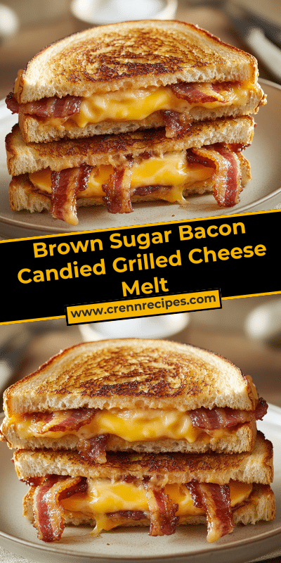Brown Sugar Bacon Candied Grilled Cheese Melt