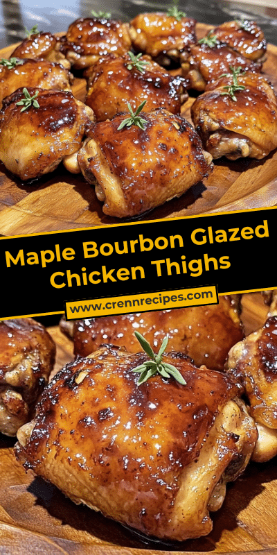 Maple Bourbon Glazed Chicken Thighs