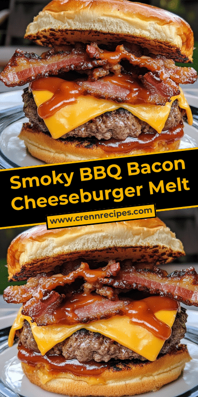Smoky BBQ Bacon Cheeseburger Melt