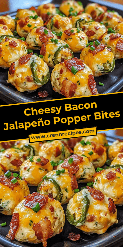 Cheesy Bacon Jalapeño Popper Bites