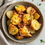 How to make Air Fryer Cheddar Bacon Potato Bites — cooking process step