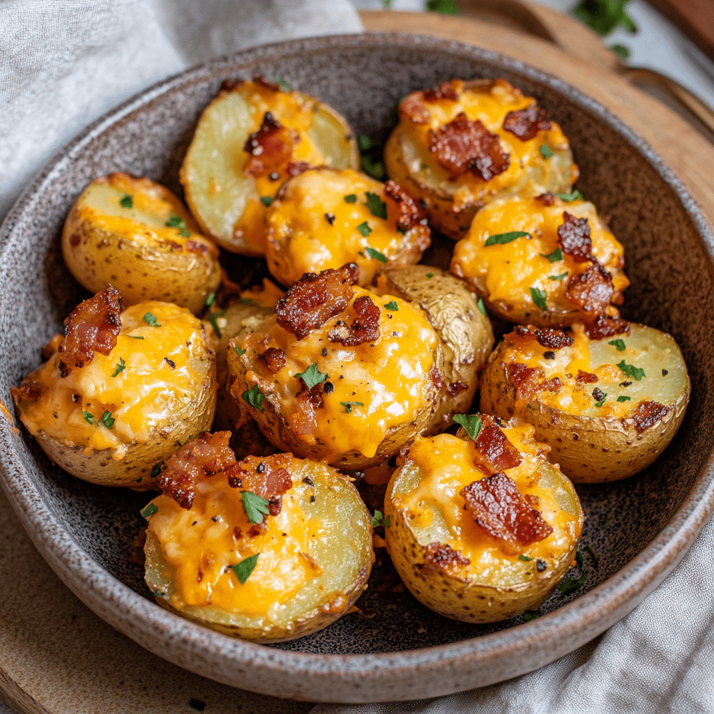 Air Fryer Cheddar Bacon Potato Bites — refined comfort food photo