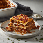How to make Be Honest: Is This BBQ Bacon Cheeseburger Lasagna Too Much? — cooking process step