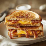 How to make Brown Sugar Bacon Candied Grilled Cheese Melt — cooking process step