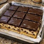 How to make Chocolate Chip Cookie Dough Bliss Bars — key cooking step