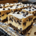 How to make Chocolate Chip Cookie Dough Cheesecake Bars — key cooking step