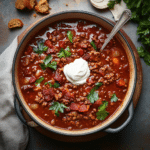 How to make Cozy One-Pan Beef and Bacon Chili for a Hearty Dinner — cooking process step